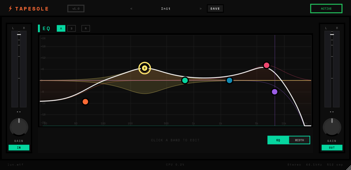 TapeSole v1.0.0 (VST3 + AU)