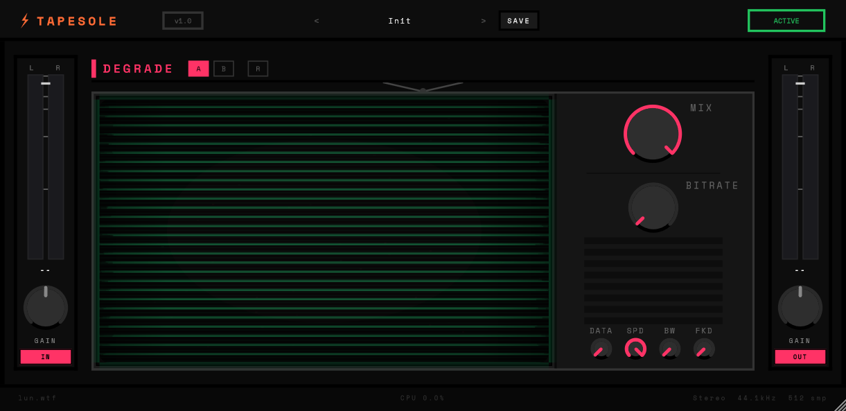 TapeSole v1.0.0 (VST3 + AU)