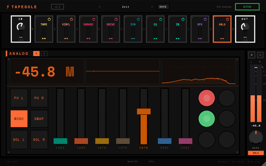 TapeSole v1.0.0 (VST3 + AU)